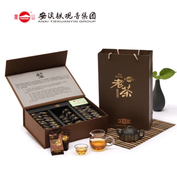 安溪县 凤山陈年铁观音特级安溪陈18年25年30年老铁乌龙茶礼盒装经典年份茶送C1800陈18年252g