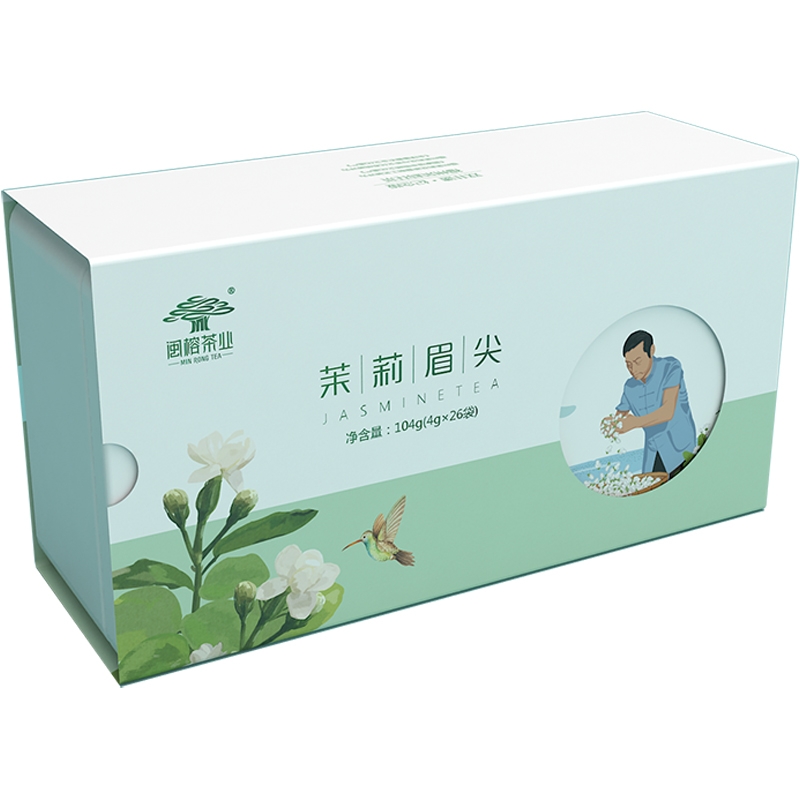 福州市 闽榕茉莉花茶茉莉眉尖 104g/盒（4g*26小包）