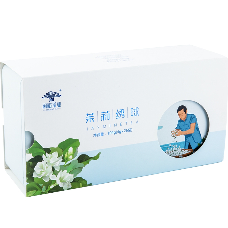 福州市 闽榕茉莉花茶茉莉绣球 104g/盒（4g*26小包）